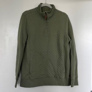 LL Bean quilted 1/4 zip